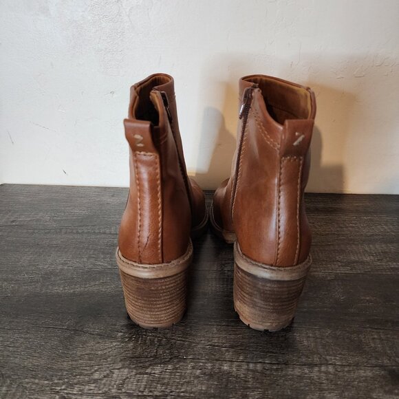 Zodiac Women's Boots Block Heel Side Zipper Brown Size 10 - Picture 2 of 12